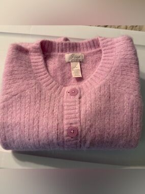 VS Pink Cropped Cardigan NWOT